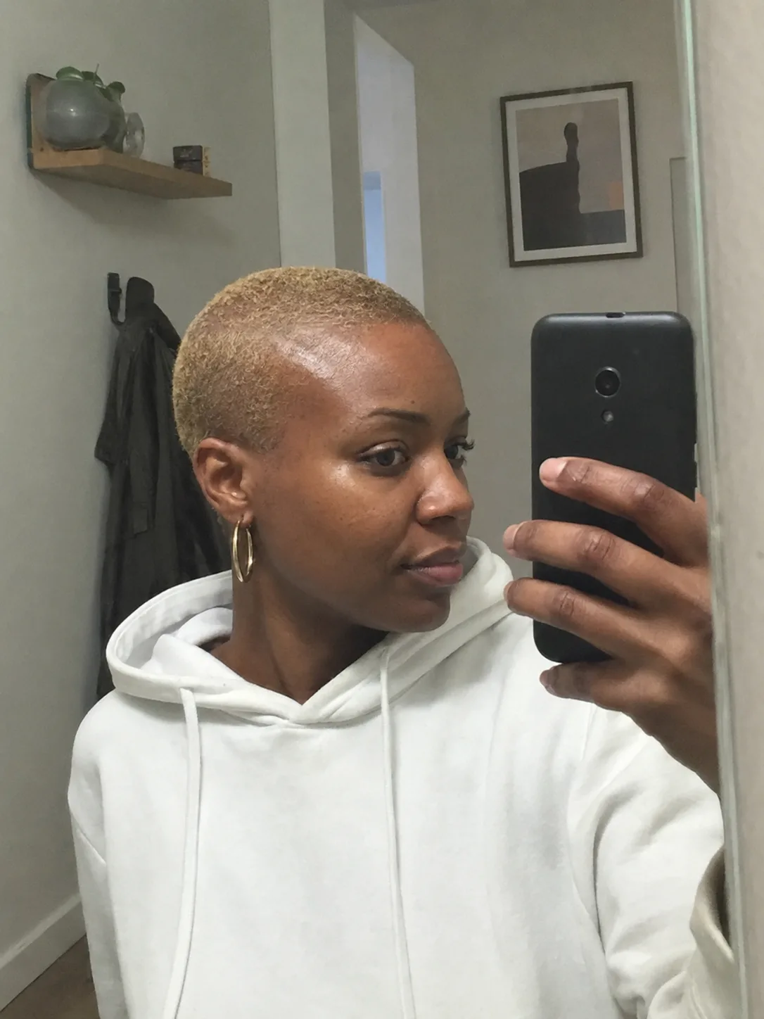 Tapered pixie cut with soft waves for black women
