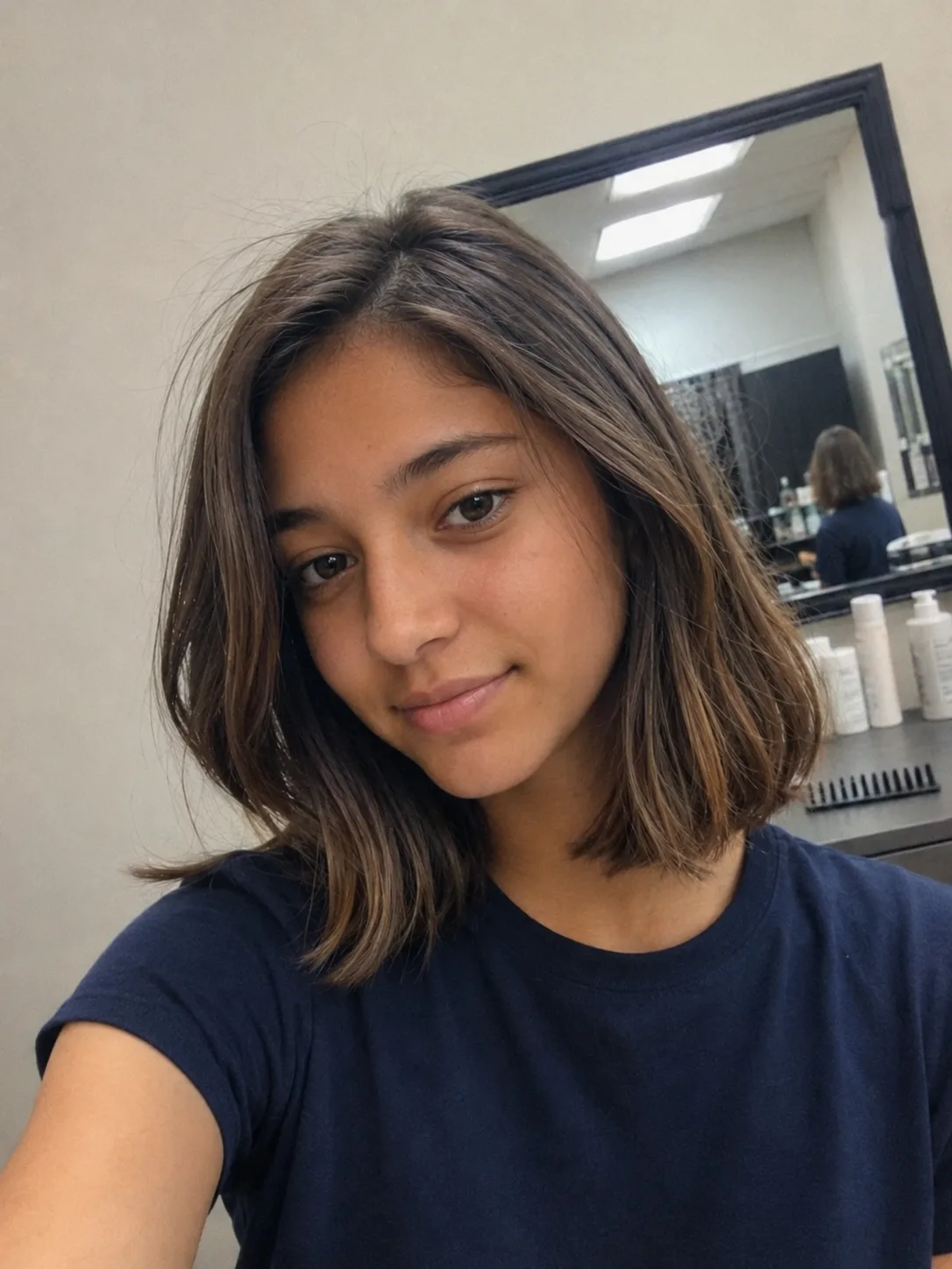 Soft layered brunette haircut for changing preteen and teen back to school hairstyles