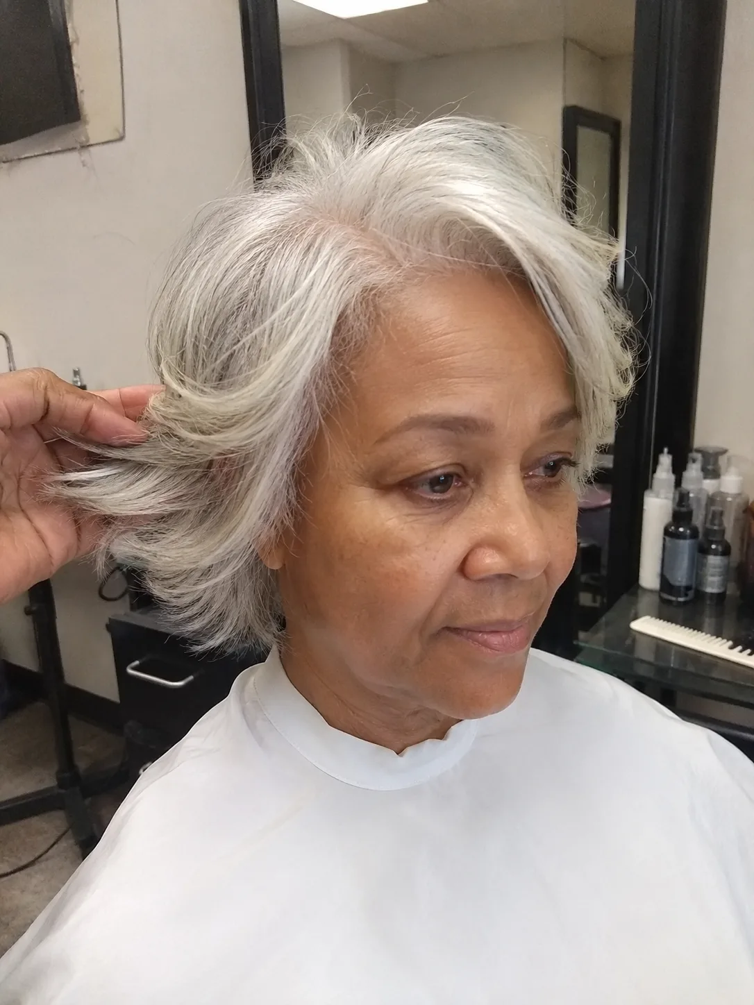 Strategic light product application focused purely on the hair tips