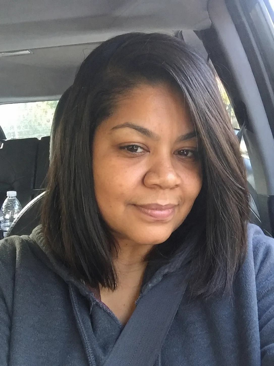 angled bob haircut for women showing strong haircut silhouette