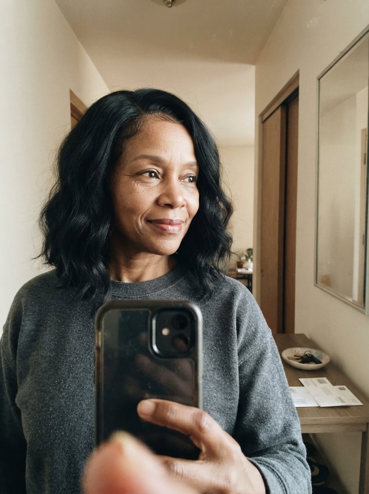 Curated textured hairstyle and protective styling visual reference